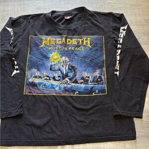Megadeth Rust In Peace Long Sleeve T-Shirt Size M